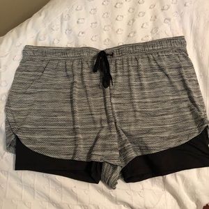 Women’s XL RBX Active Running Shorts- Black/Grey